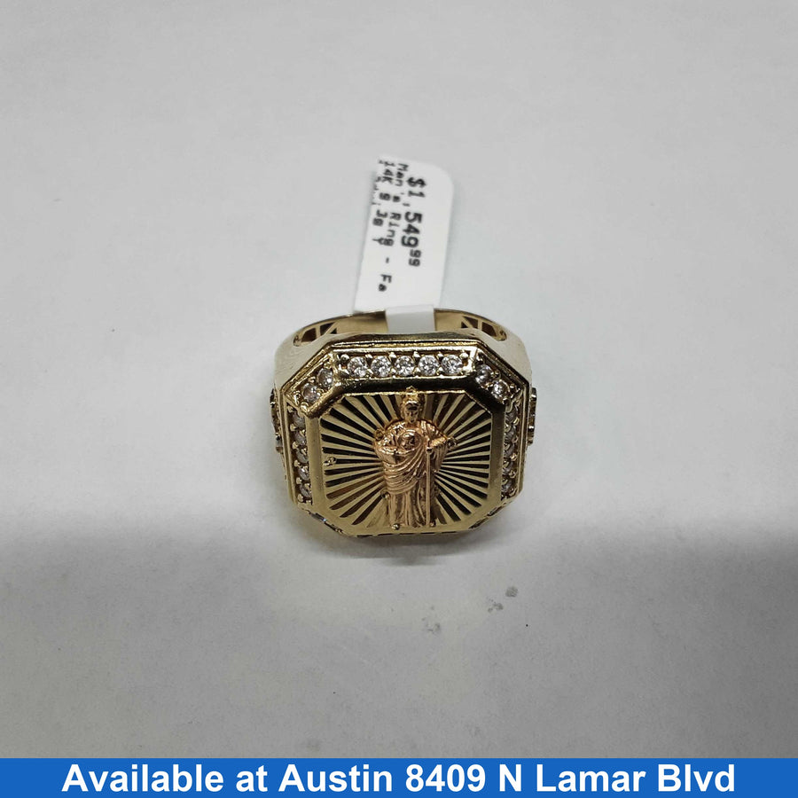 Men's Ring - Yellow Gold 14k (.585) 9.3 grams Size 11