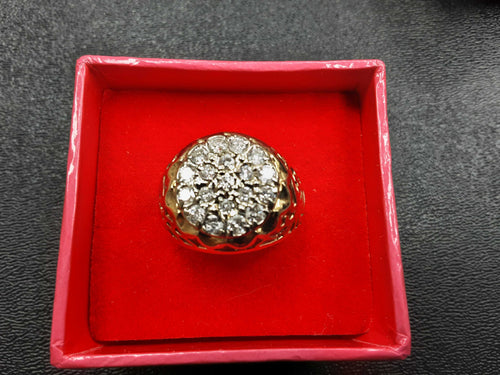 Men's Ring - Yellow Gold 14k (.585) 6.9 grams Size 10