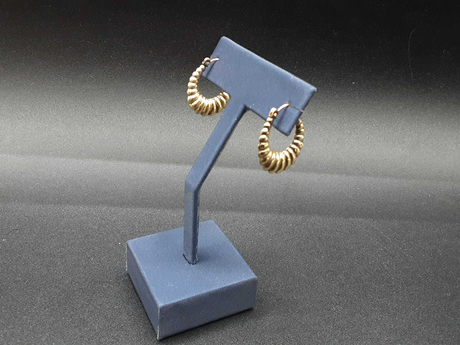 Shrimp Earrings - Yellow Gold 10k (.417) 2.2 grams