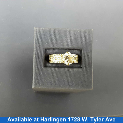 Ring - Engagement Set - Yellow Gold 10k (.417) 3.3 grams Size 9