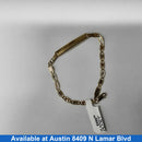 ID Bracelet - Tricolor Gold 14k (.585) 5.6 grams 5 inch