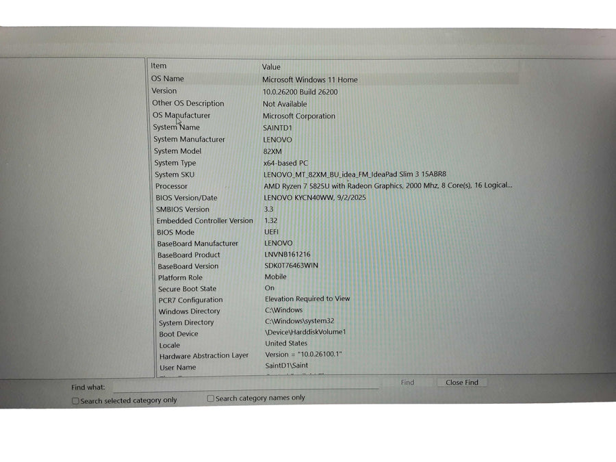 Lenovo 7825u Amd Ryzen 7 16 Gb 256 Gb Silver Laptop
