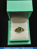 Women's Ring - Yellow Gold 14k (.585) 5.2 grams Size 10