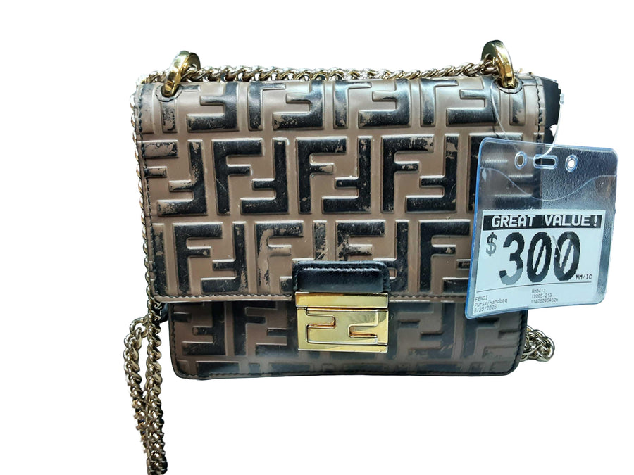 Fendi 8m0417 Brown Purse / Handbag