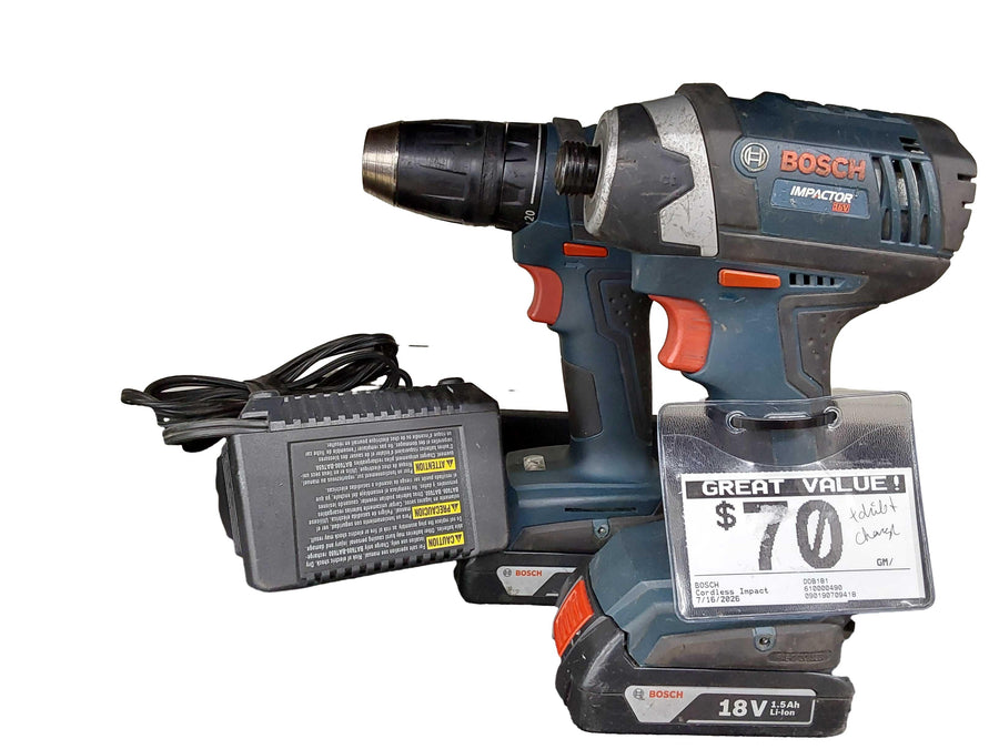Bosch Ddb181 Blue Cordless Impact Drill