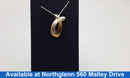 Diamond Pendant - Tricolor Gold 18k (.750) 3.7 grams