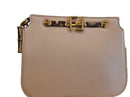Fendi 8bt349 Beige / Tan Purse / Handbag