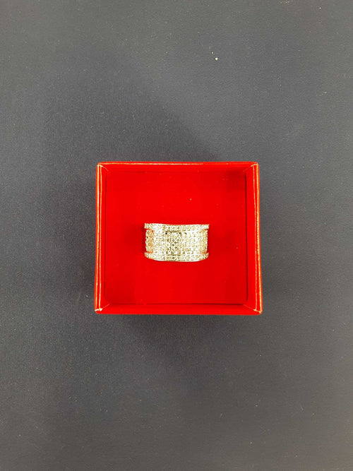 Ring - Wedding Band - White Gold 14k (.585) 7.1 grams Size 20
