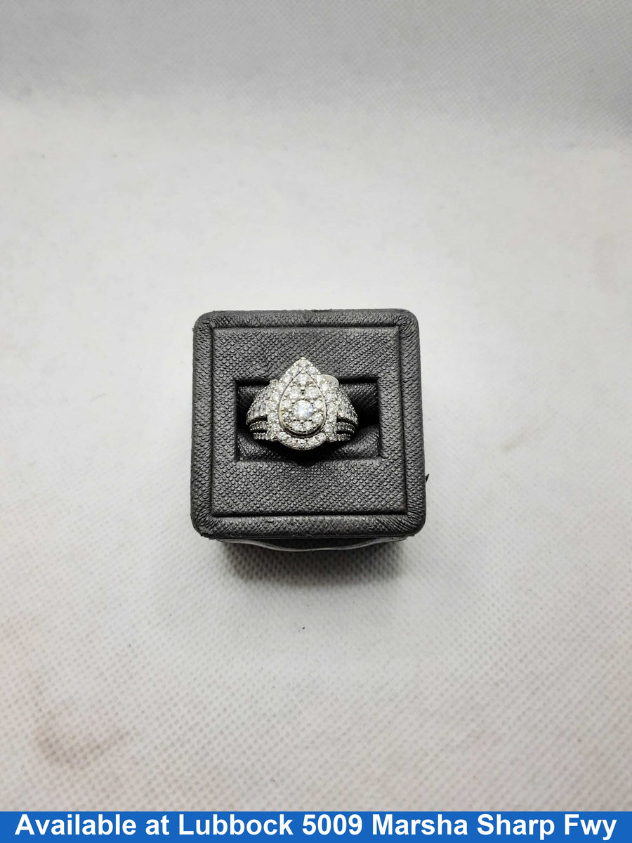 Women's Ring - White Gold 14k (.585) 6 grams Size 6