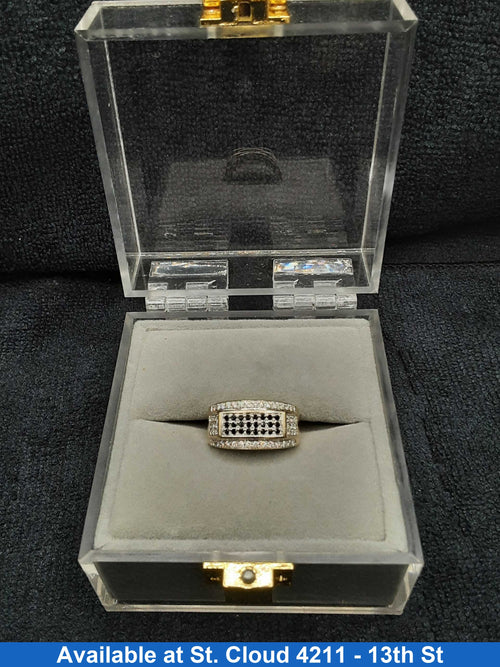 Men's White Gold Diamond Ring