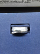 Ring - Wedding Band - Silver 7.6 grams Size 8