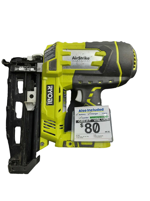 Ryobi P325 Green Cordless Brad Nailer