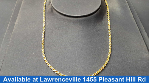 Rope Chain - Yellow Gold 18k (.750) 15.4 grams 24 inch
