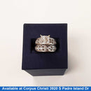 Ring - Engagement Set - White Gold 14k (.585) 12.7 grams Size 4.5