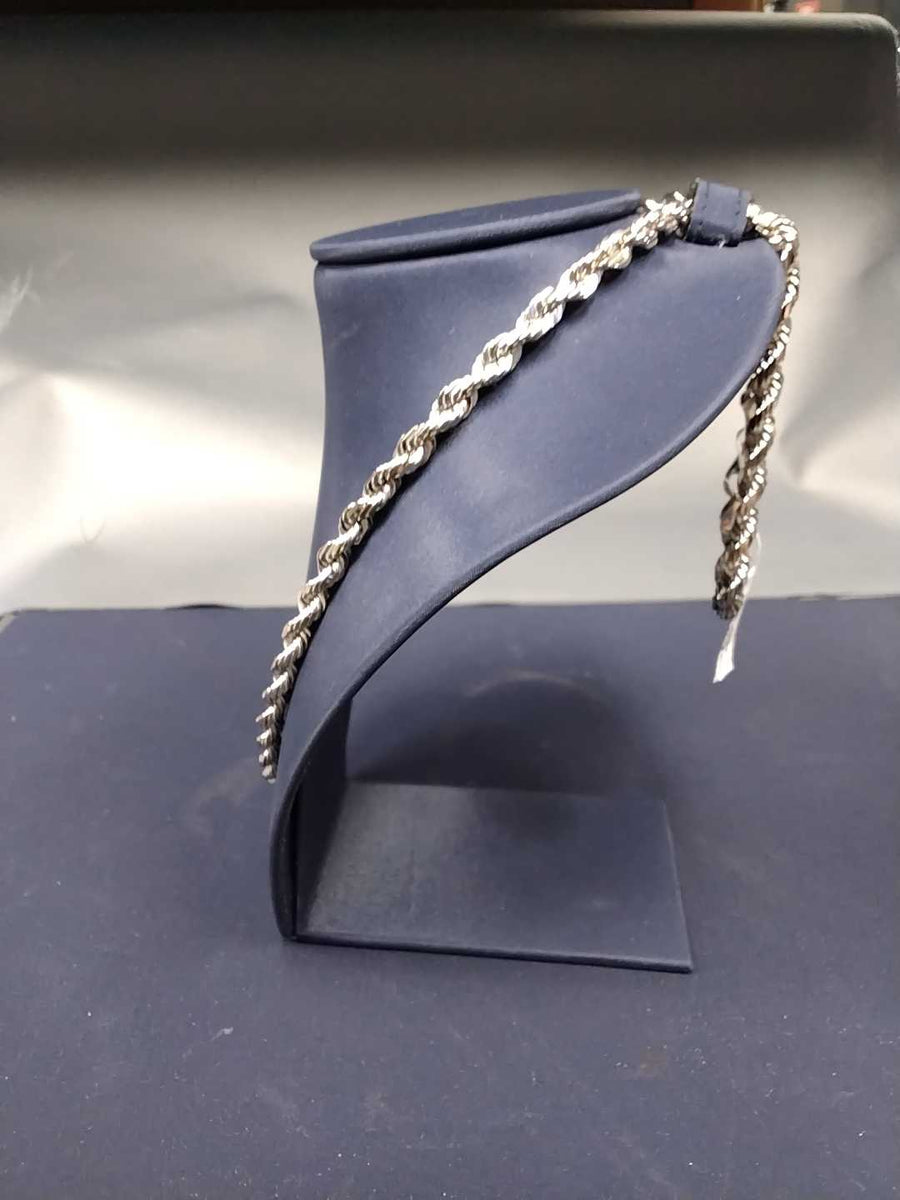 Rope Chain - White Gold 10k (.417) 51.8 grams 24 inch