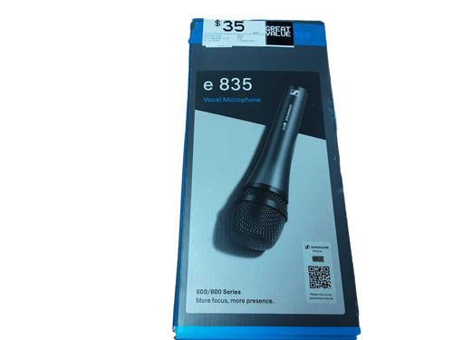 Sennheiser E835 Black Corded Microphone