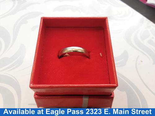 Ring - Wedding Band - White Gold 10k (.417) 2.3 grams Size 10