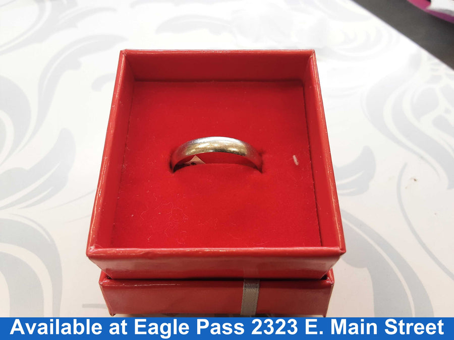Ring - Wedding Band - White Gold 10k (.417) 2.3 grams Size 10