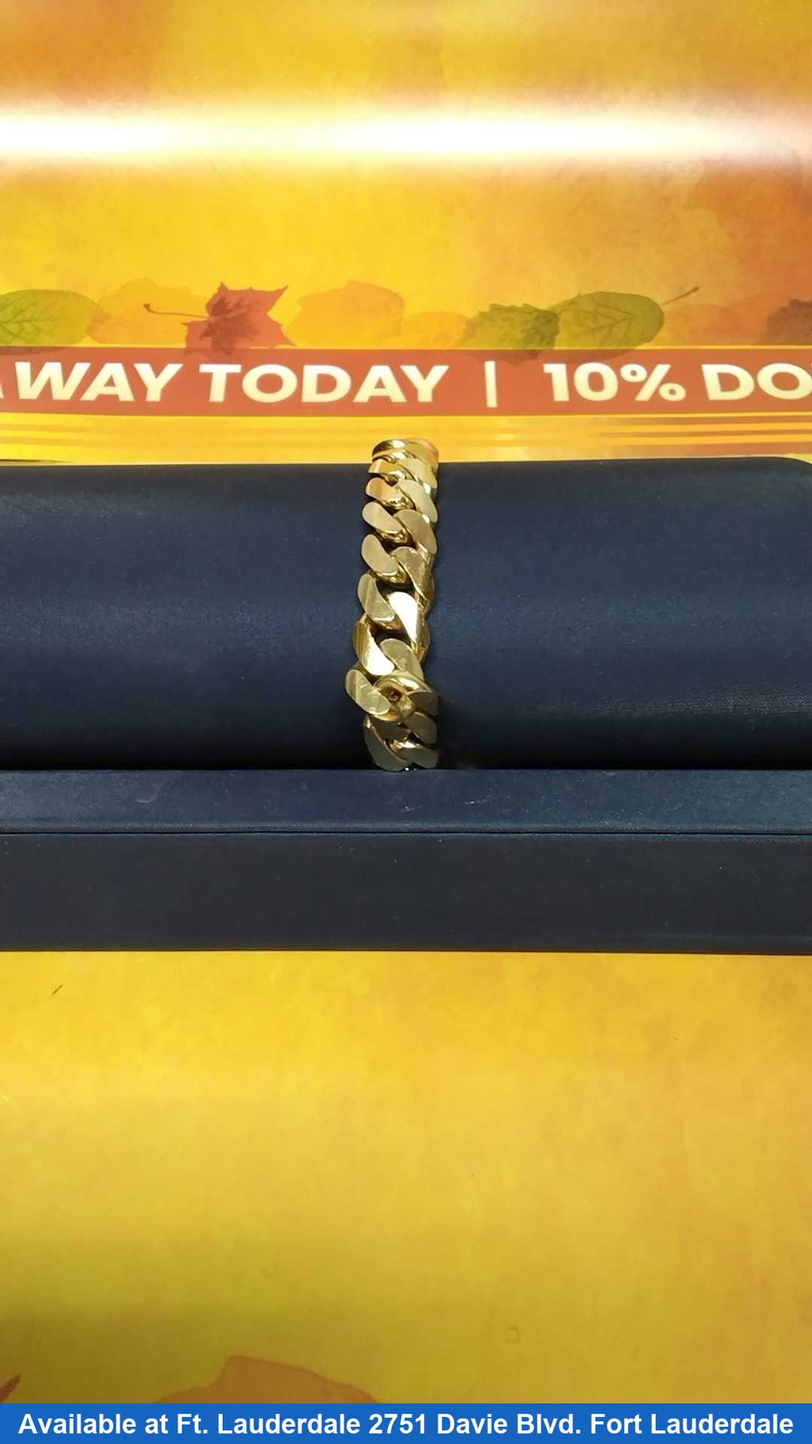 Cuban Link Bracelet - Yellow Gold 14k (.585) 89.2 grams 9 inch