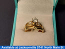 Ring - Wedding Set - Yellow Gold 14k (.585) 6.1 grams Size 8.5