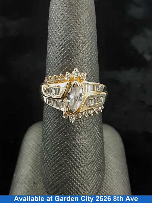 Women's Ring - Yellow Gold 14k (.585) 5.2 grams Size 20