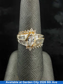 Women's Ring - Yellow Gold 14k (.585) 5.2 grams Size 20