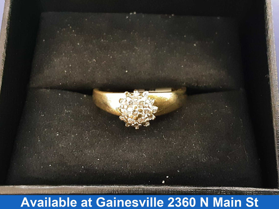 Women's Ring - Yellow Gold 14k (.585) 4.4 grams Size 10