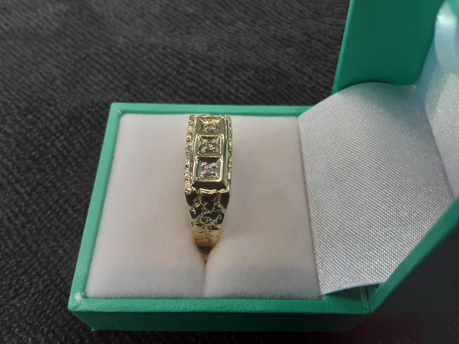 Men's Ring - Yellow Gold 14k (.585) 5.5 grams Size 10.5