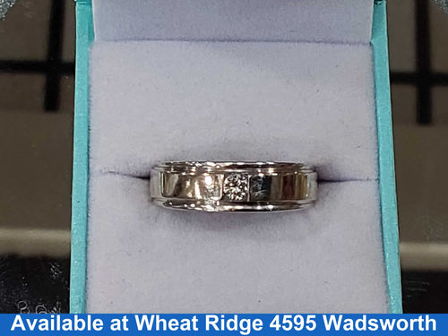 Men's Ring - White Gold 14k (.585) 8.6 grams Size 10