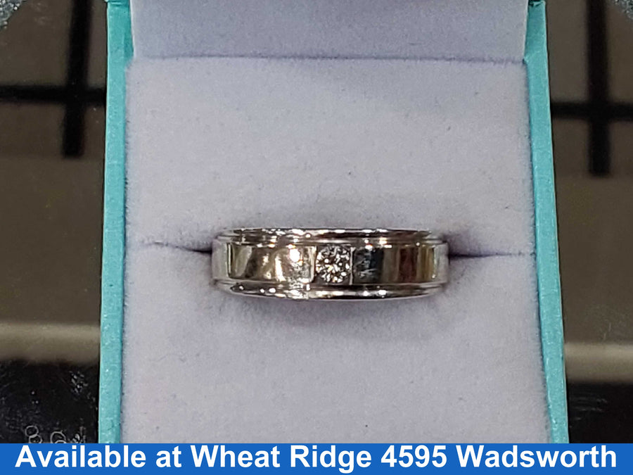 Men's Ring - White Gold 14k (.585) 8.6 grams Size 10