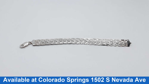 Herringbone Bracelet - Silver 9.7 grams 6 inch