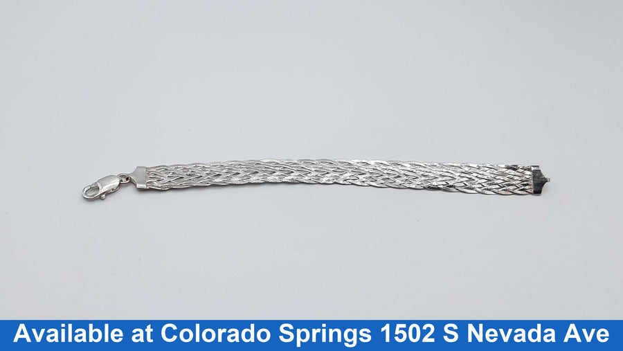 Herringbone Bracelet - Silver 9.7 grams 6 inch