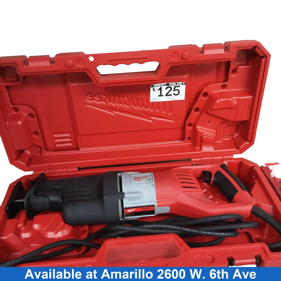 Milwaukee 6538-21 Red Corded Reciprocating Saw