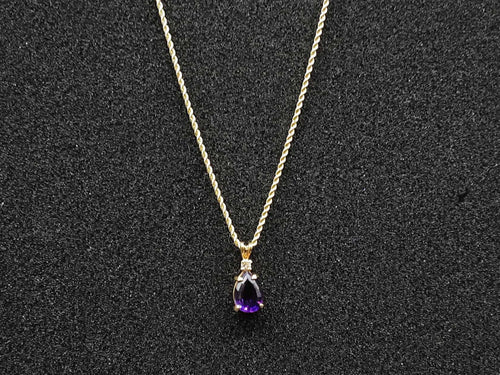 Diamond Pendant - Yellow Gold 14k (.585) 5 grams