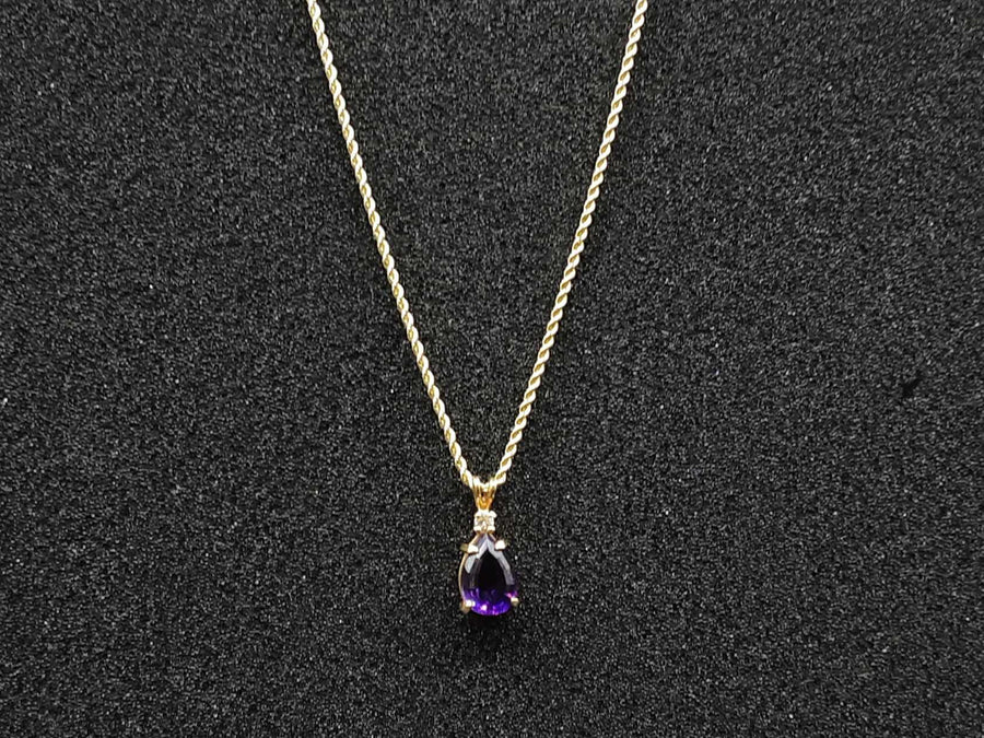 Diamond Pendant - Yellow Gold 14k (.585) 5 grams
