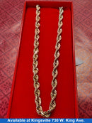 Rope Chain - Yellow Gold 10k (.417) 30.2 grams 20 inch