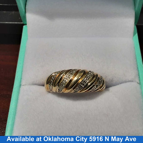 Women's Ring - Yellow Gold 10k (.417) 3 grams Size 8