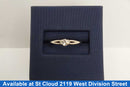 Women's Ring - Solitaire - White Gold 10k (.417) 1.58 grams Size 5.5
