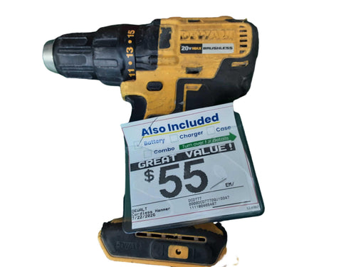 Dewalt Dcd777 Yellow Cordless Hammer Drill