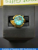 Women's Ring - Solitaire - Yellow Gold 14k (.585) 3.8 grams Size 11
