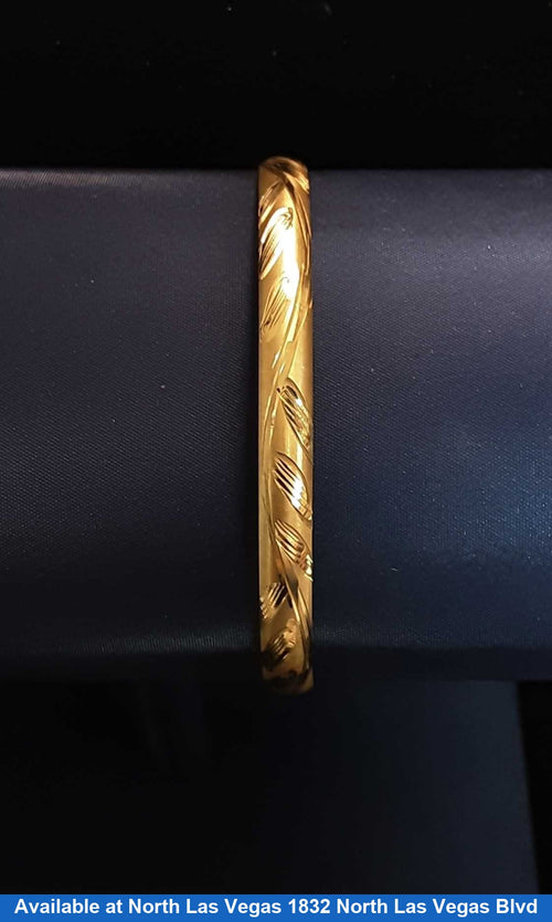 Bangle Bracelet - Yellow Gold 10k (.417) 4.5 grams 4 inch