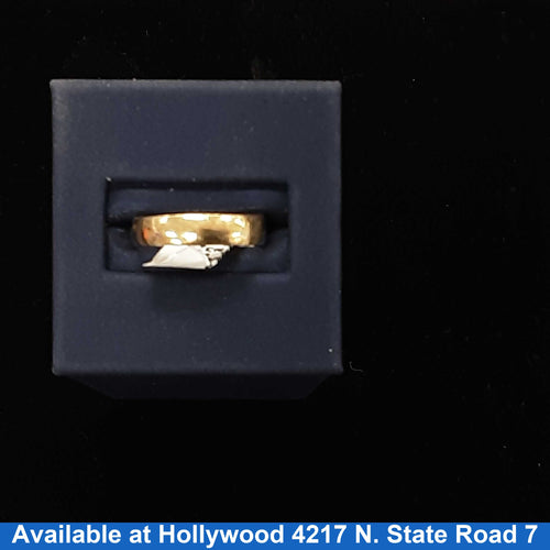 Ring - Wedding Band - Yellow Gold 10k (.417) 2 grams Size 4