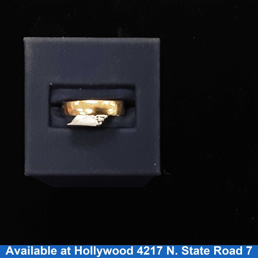 Ring - Wedding Band - Yellow Gold 10k (.417) 2 grams Size 4