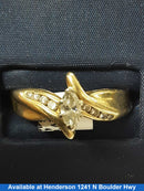 Women's Ring - Yellow Gold 14k (.585) 4 grams Size 13