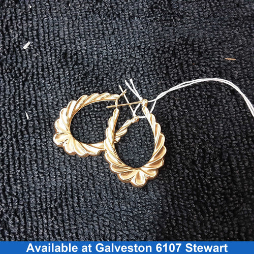Shrimp Earrings - Yellow Gold 14k (.585) 2.5 grams