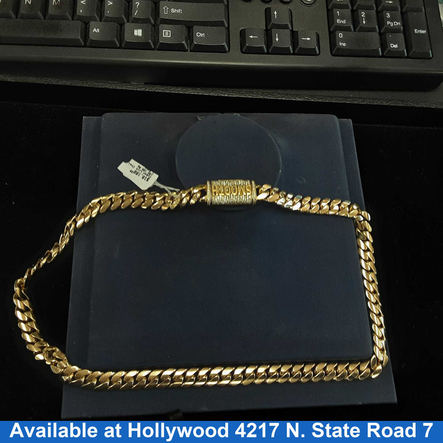 Cuban Link Chain - Yellow Gold 10k (.417) 158.9 grams 24 inch