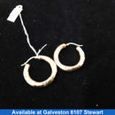 Hoop Earrings - Yellow Gold 10k (.417) 4.7 grams