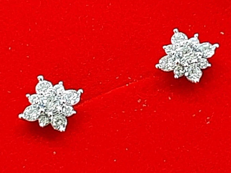 Earrings - White Gold 10k (.417) 0.9 grams
