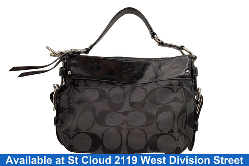 Coach Zoe Signature Hobo Bag Black Purse / Handbag