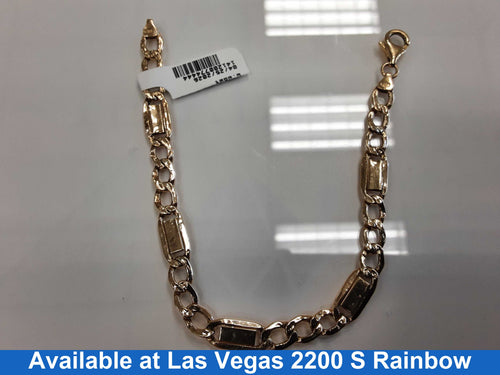 Figaro Bracelet - Yellow Gold 10k (.417) 5 grams 8 inch